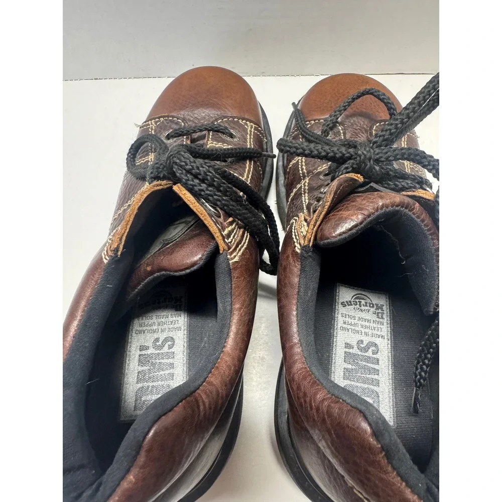 Dr. Martens 8678 Vintage Made in England Brown Leather Platform Shoes‎ Mens 7